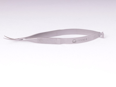 S-0064 Ножницы глазные микрохирургические универсальные, дл. 105 мм