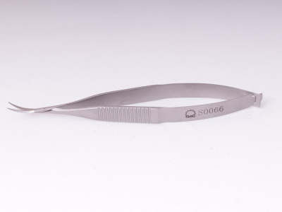 S-0066 Ножницы глазные микрохирургические для коньюктивы, длиной 100 мм
