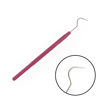 Зонд стоматологический розовый